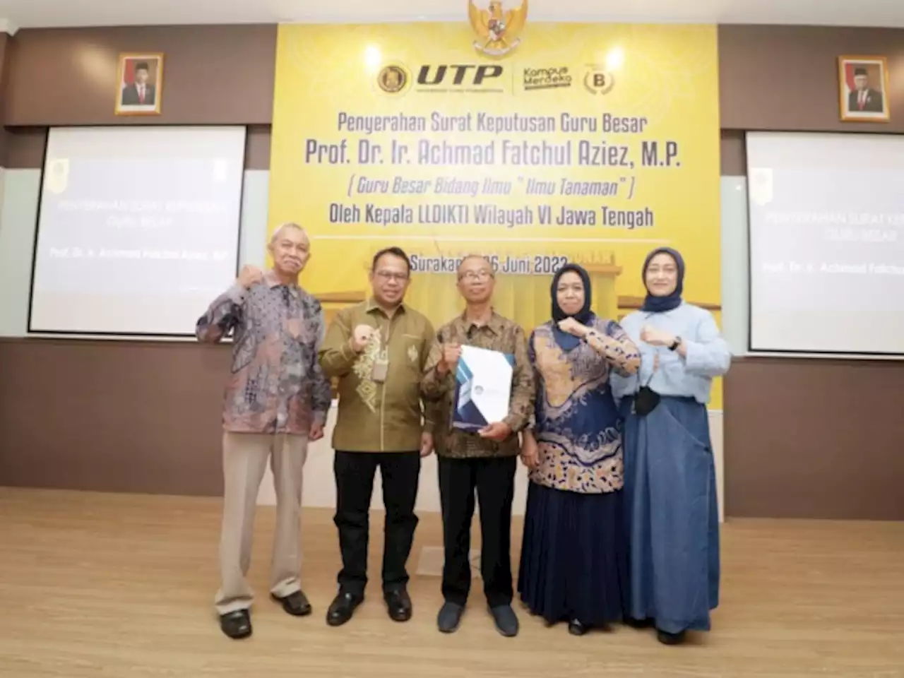 Perdana, UTP Memiliki Guru Besar