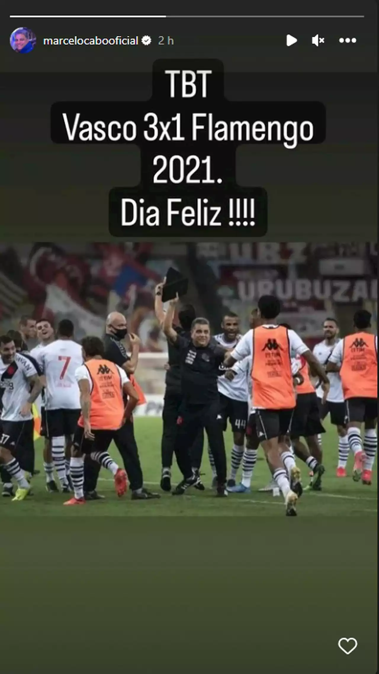 Ex-Vasco, técnico Marcelo Cabo relembra vitória sobre o Flamengo em 2021: 'Dia feliz'