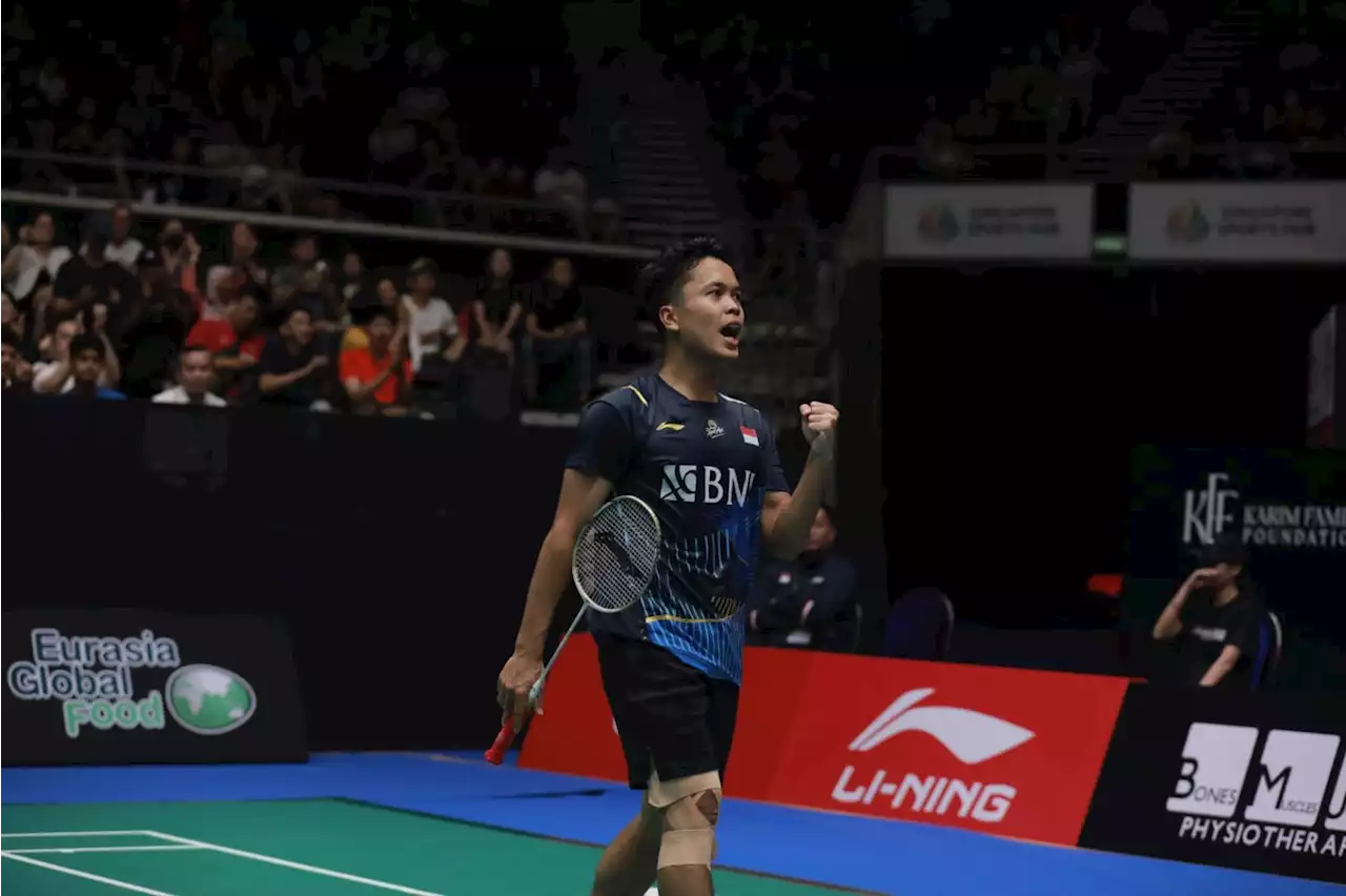 Awal Manis Anthony Sinisuka Ginting Pertahankan Gelar Juara Singapore Open