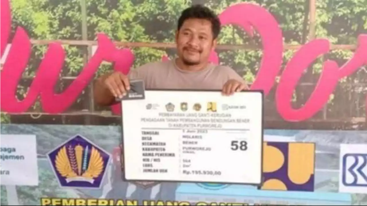 Terima Ganti Rugi Lahan Tak Sampai Rp200 Ribu, Warga Purworejo Ini Ngaku akan Gunakan untuk Jajan