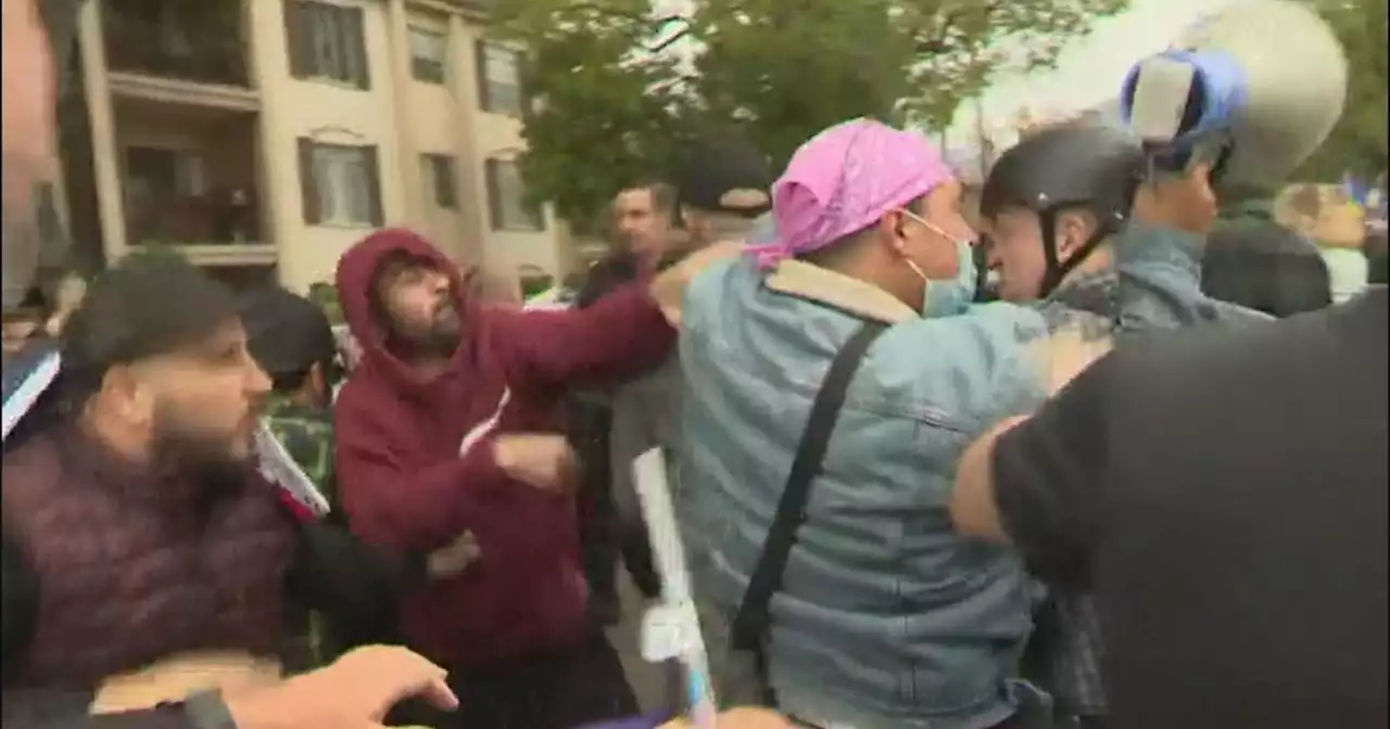 Fights break out outside Glendale school district meeting about LGBTQ studies