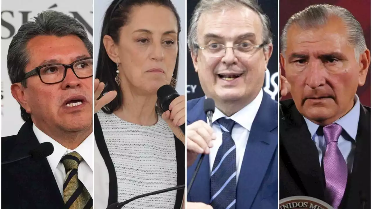 Renuncia o petición de licencia: la ruta de Ebrard, Sheinbaum, Monreal y Adán Augusto