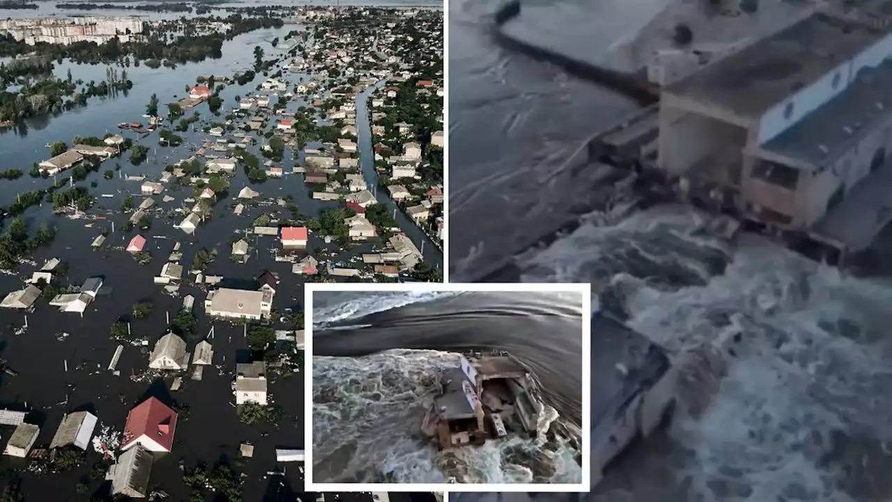 Floodwaters from bombed Ukrainian damn are 'detonating Russian mines and washing them into Russian lines'