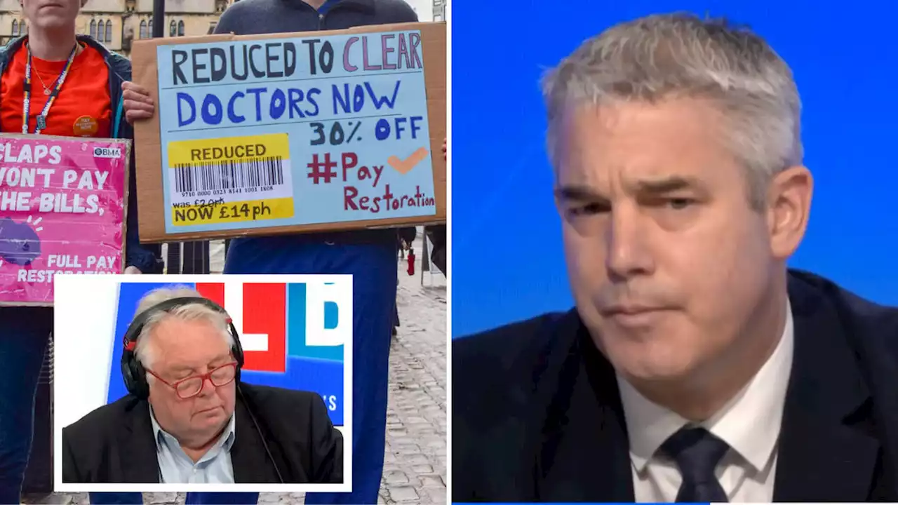 Junior doctors' 35% pay rise request is 'sticking point' in negotiations, Health Sec Steve Barclay says