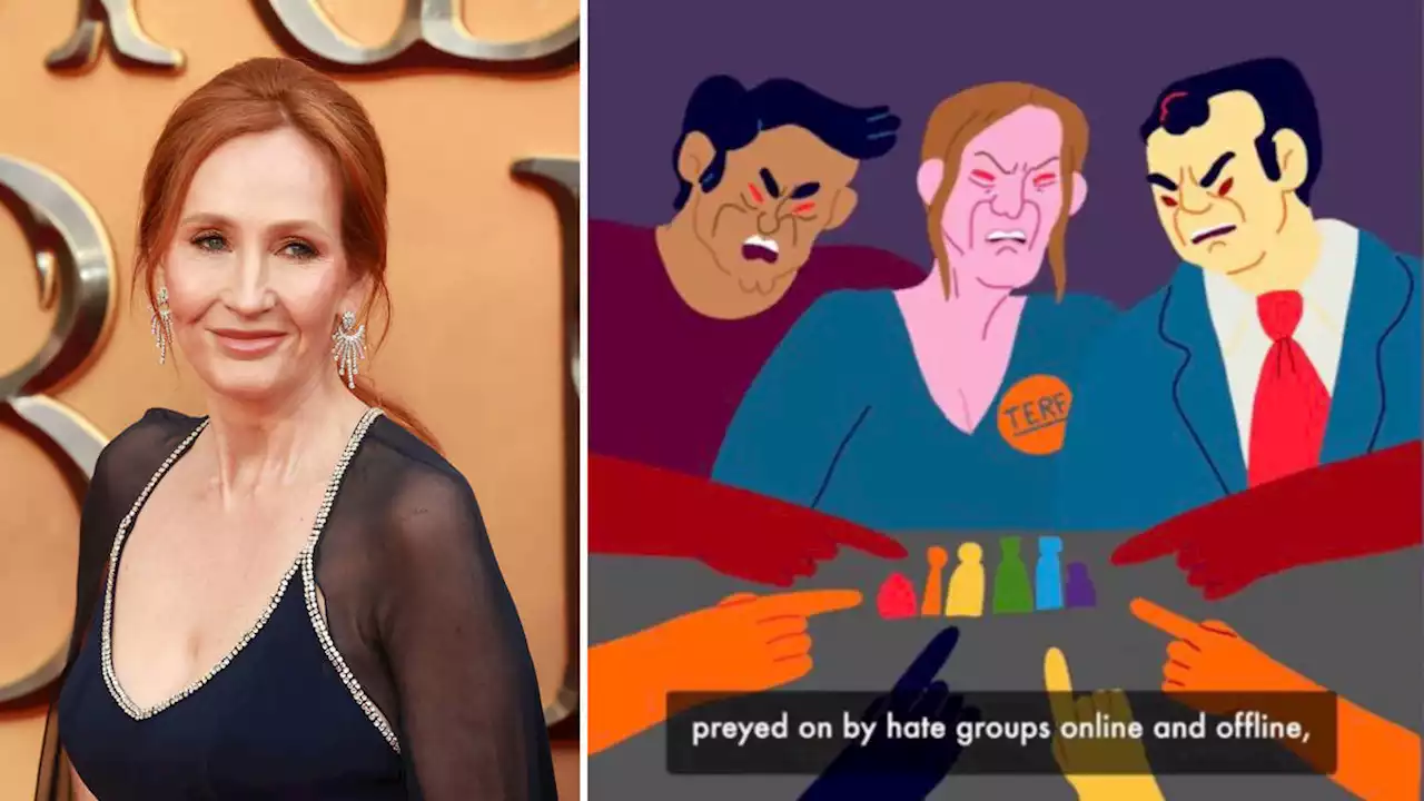 'Stay in your lane!': Oxfam faces backlash over 'JK Rowling hate figure' in LGBT cartoon