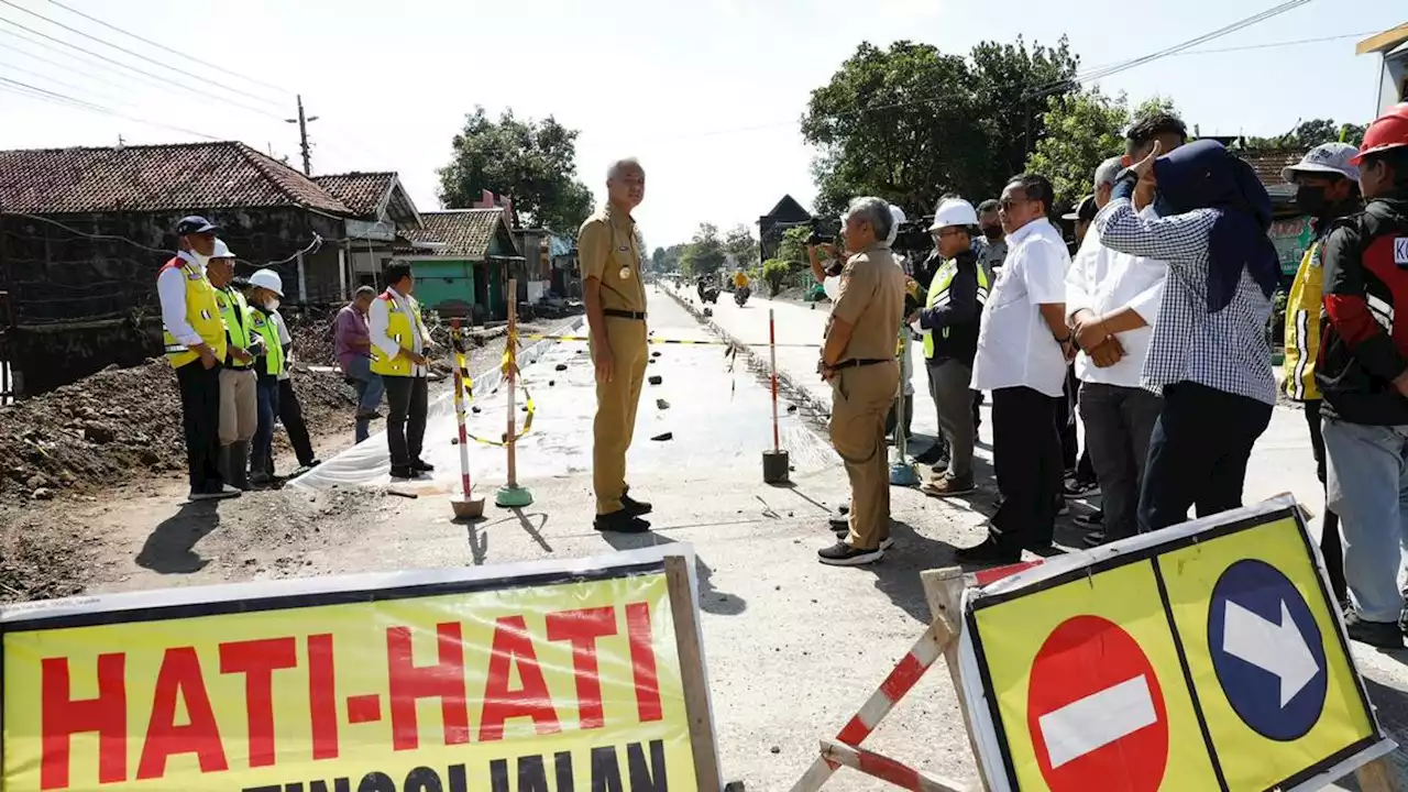 Anggarkan Rp437 M, Ganjar Kebut Perbaikan-Pemeliharaan Jalan di 2023