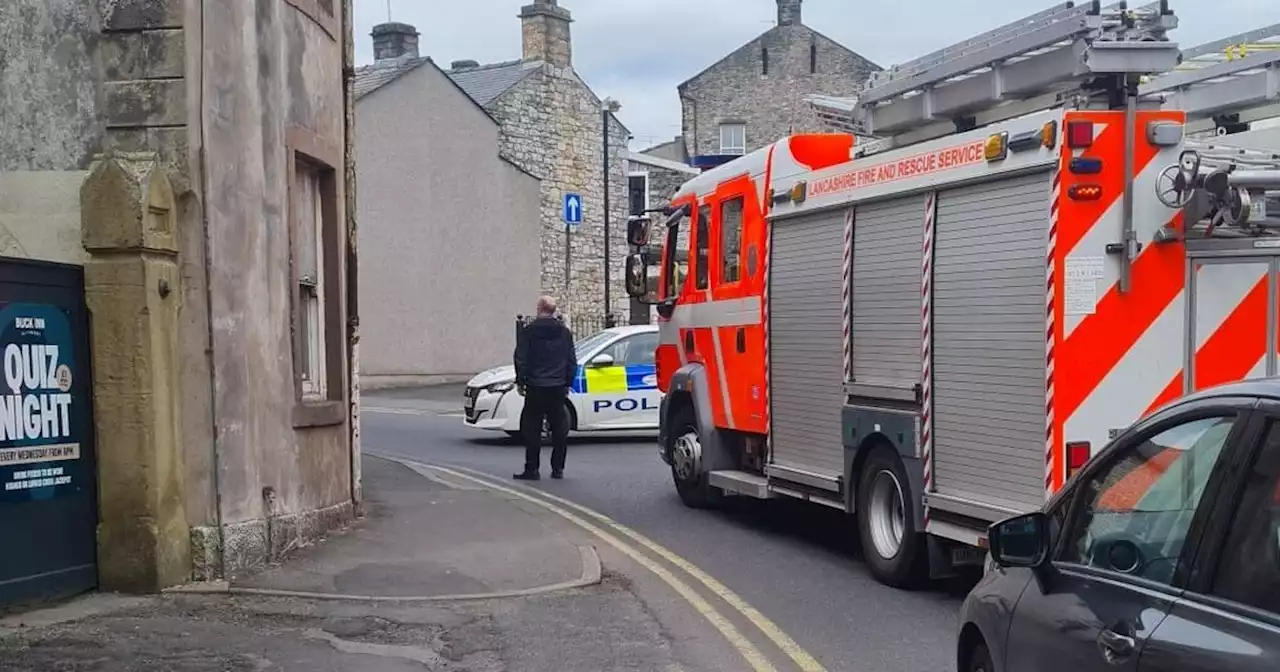 Damaged gas pipe shuts Clitheroe road as emergency services respond