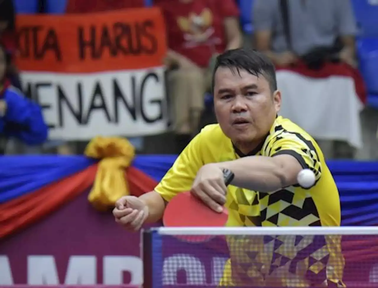 Komet Akbar Dedikasikan Emas Para Tenis Meja untuk Mendiang David Jacobs