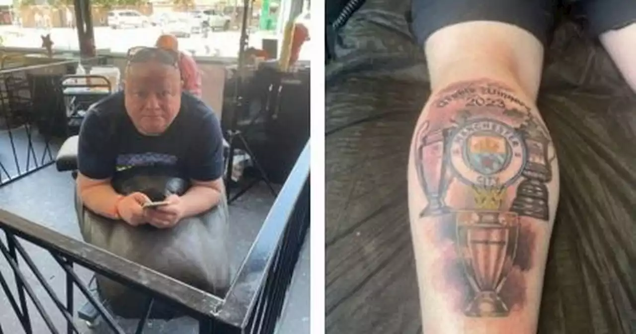 Optimistic City fan gets treble tattoo days BEFORE Champions League final