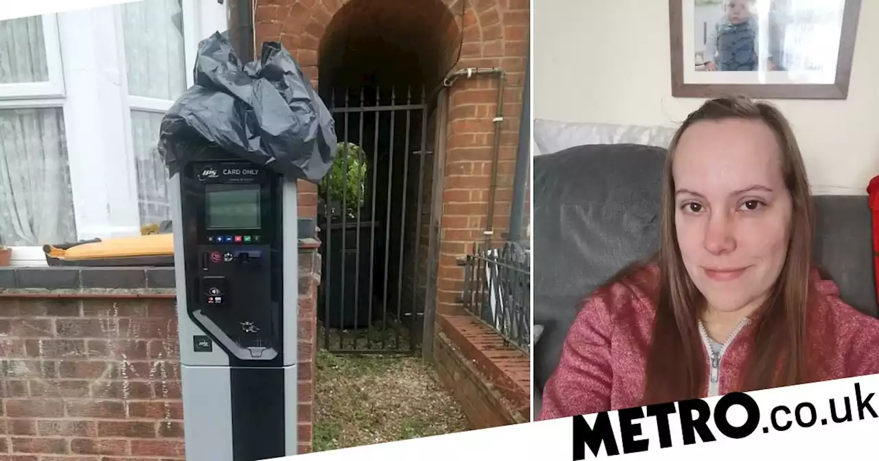 Mum 'really not happy' after huge parking machine installed outside her house