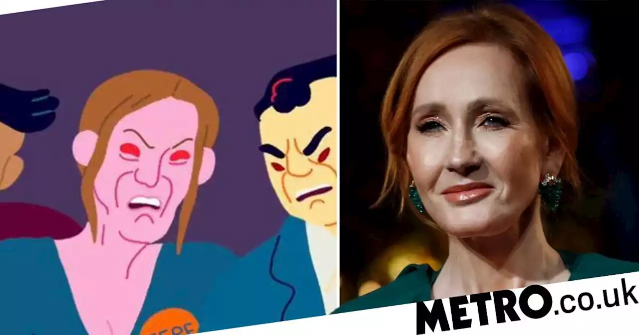 Oxfam denies cartoon woman with 'terf' badge in Pride video is JK Rowling