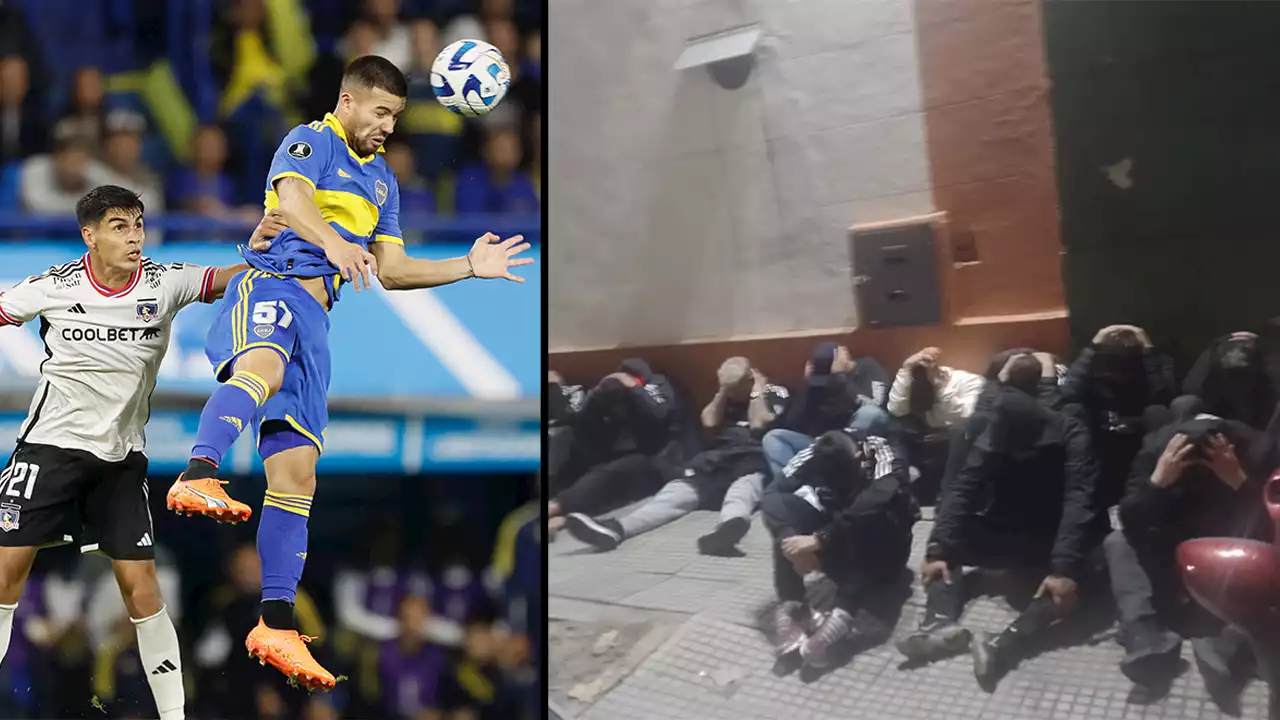 VIDEO: Batalla campal entre hinchas de Boca Juniors y Colo Colo