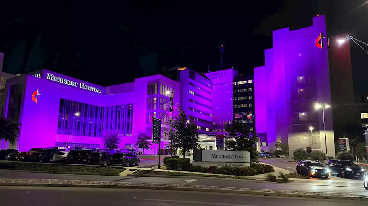 Methodist Hospital glows in honor of Cancer Survivors Month