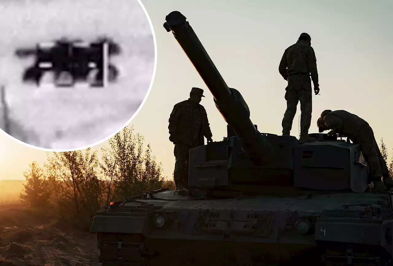 'Leopard' tank blown up in Russian video turns out to be Ukrainian tractor