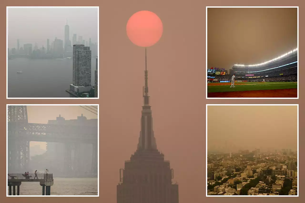 NYC choked by ‘unhealthy’ heavy smoke from Canadian wildfires