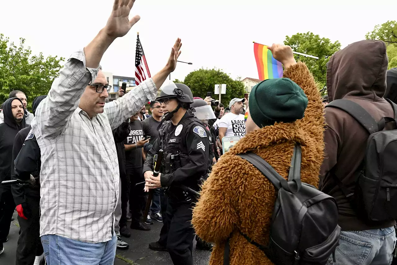 Protesters brawl over California school district’s Pride Month vote