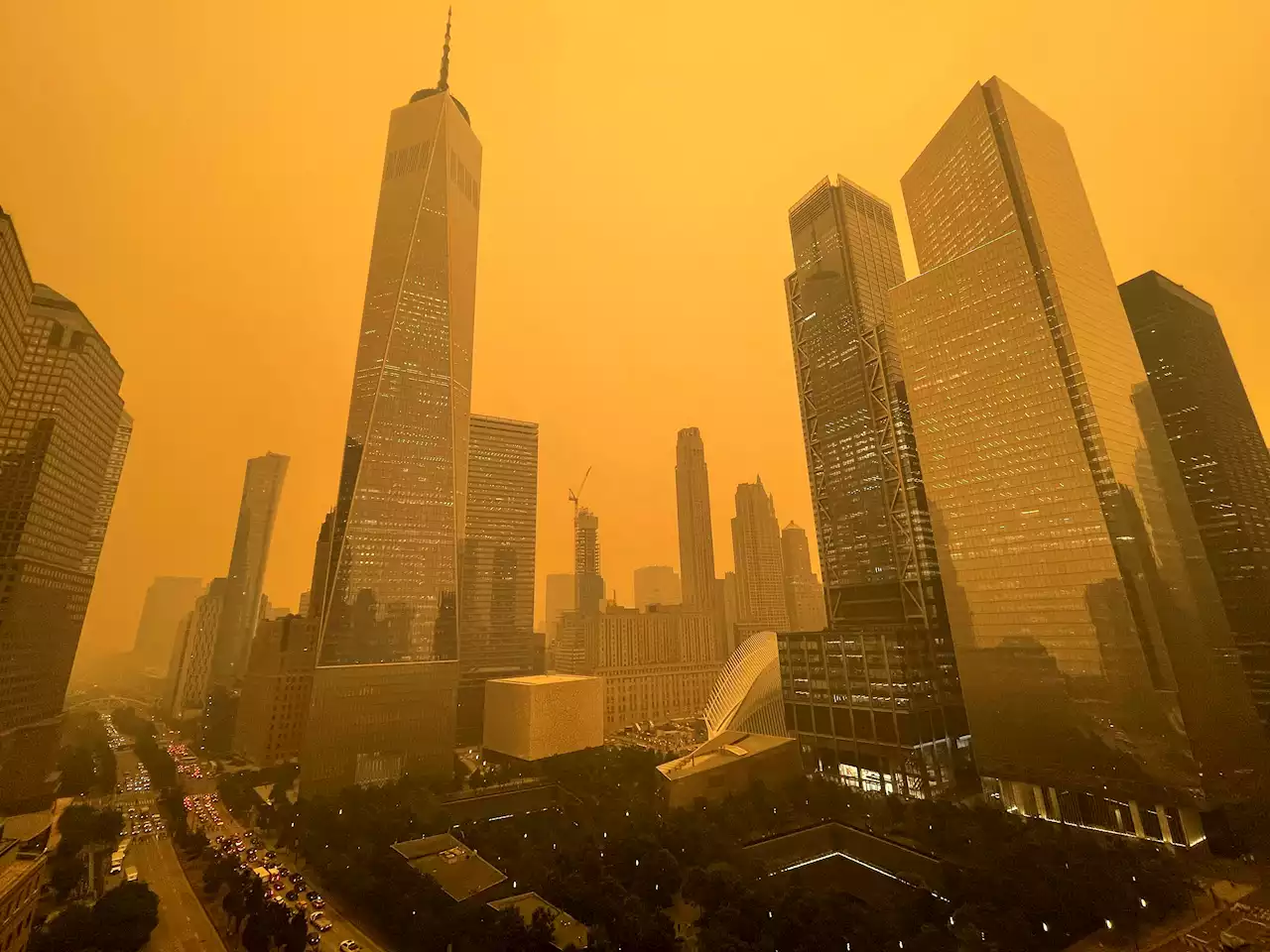 Wildfire smoke forces ground stop at LaGuardia airport, delayed landings at Newark