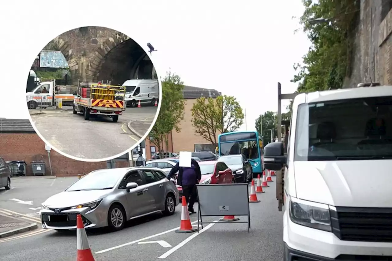 Stranded National Rail vehicle causes traffic 'madness'