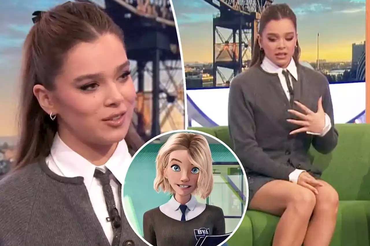 Hailee Steinfeld channels Gwen Stacy while promoting ‘Spider-Man: Across the Spider-Verse’