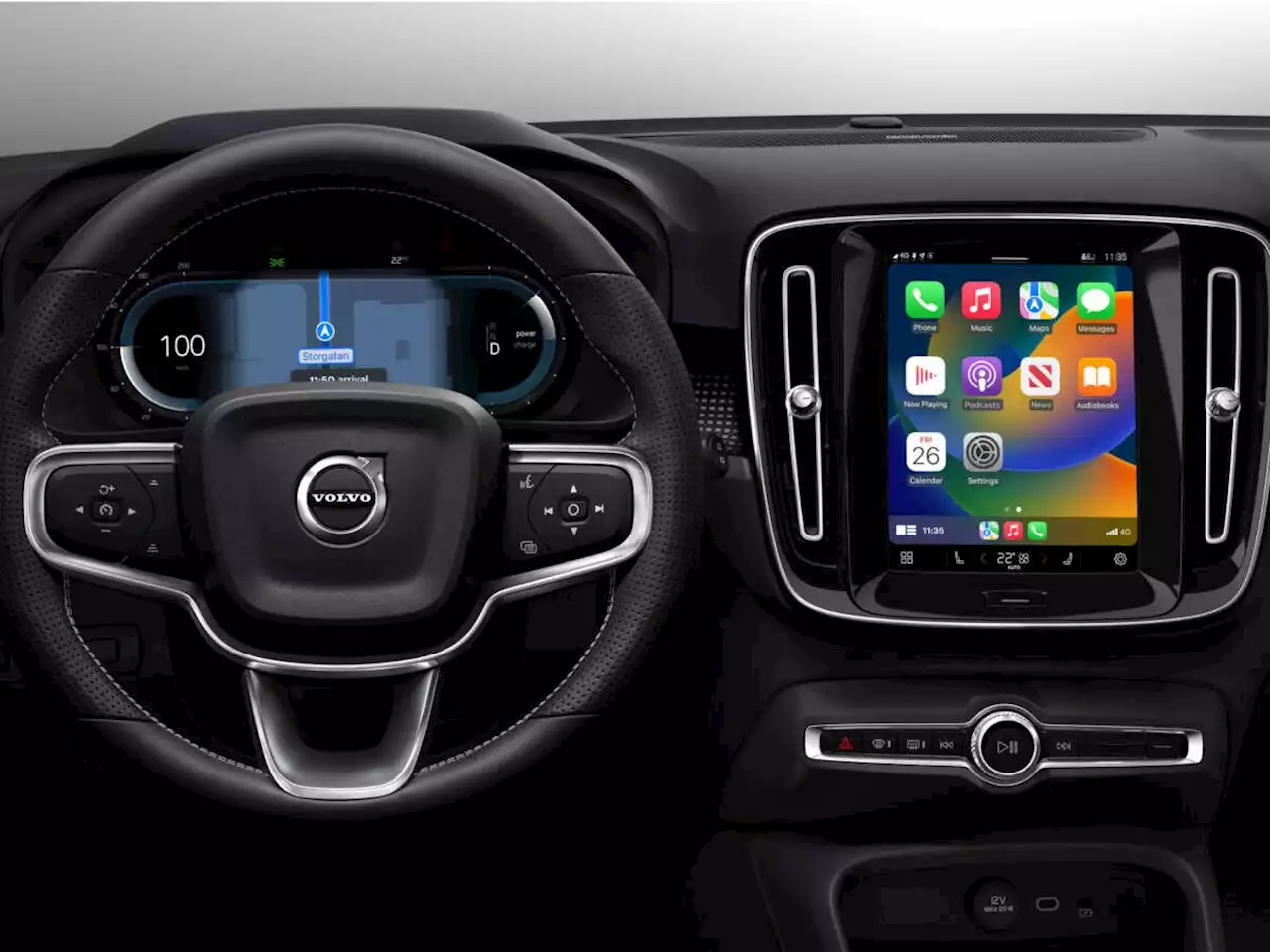 Volvo cars with Android Automotive OS can now show Apple CarPlay navigation in the instrument cluster - paultan.org