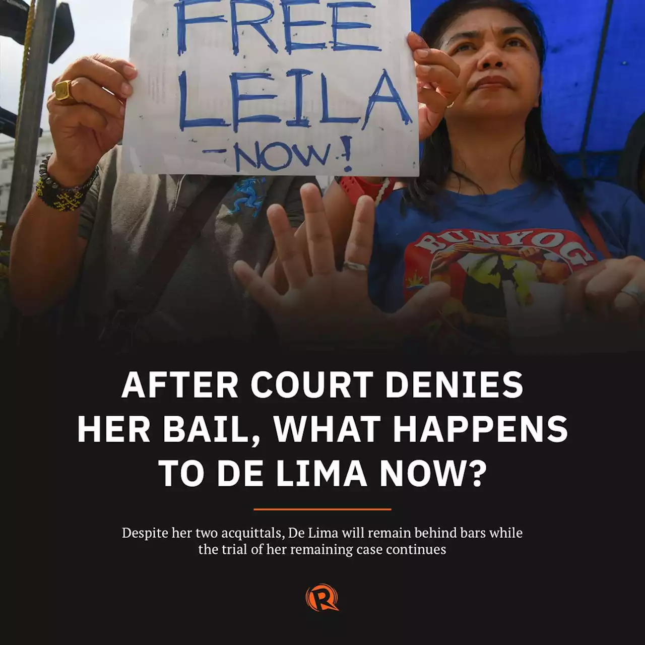 After court denies her bail, what happens to De Lima now?