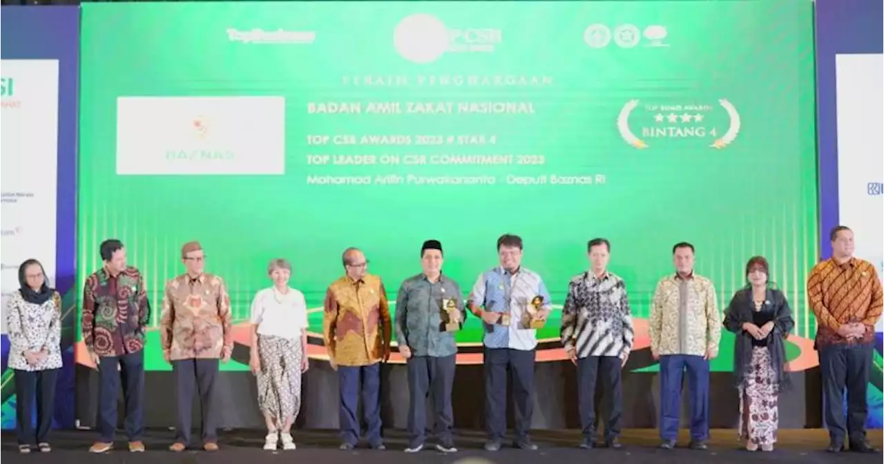 Baznas Raih Dua Penghargaan Top CSR Awards 2023 |Republika Online