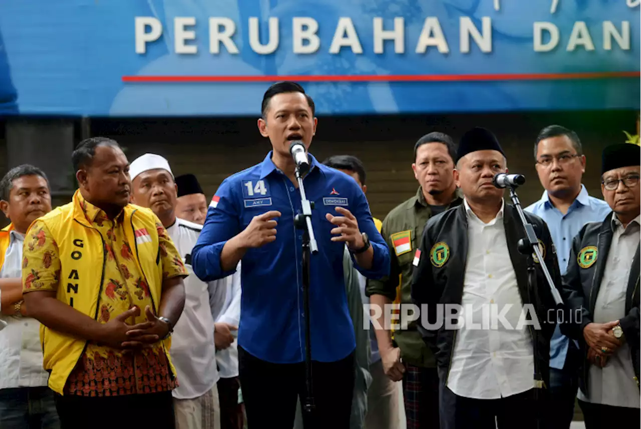 Sekber Koalisi Kuning Ijo Biru Pendukung Anies Bertemu AHY |Republika Online