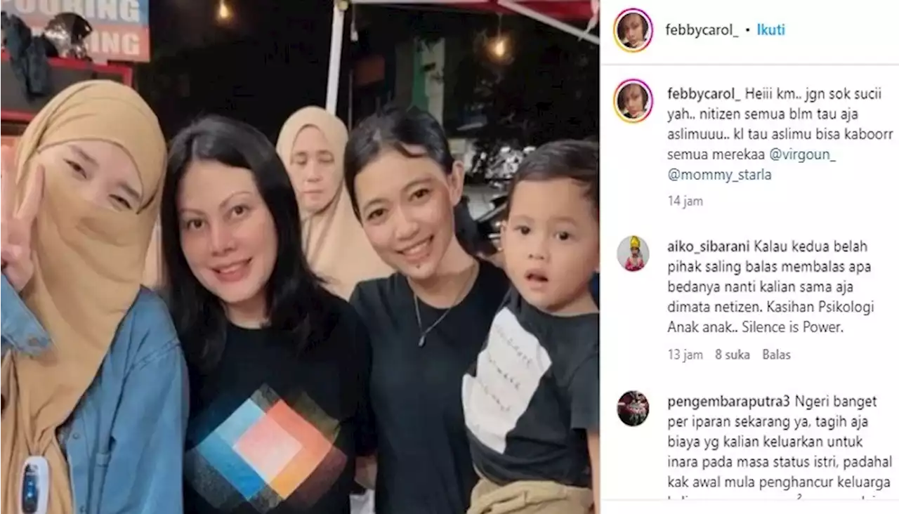 Profil Febby Carol, Kakak Virgoun yang Singgung Inara Rusli di Instagramnya