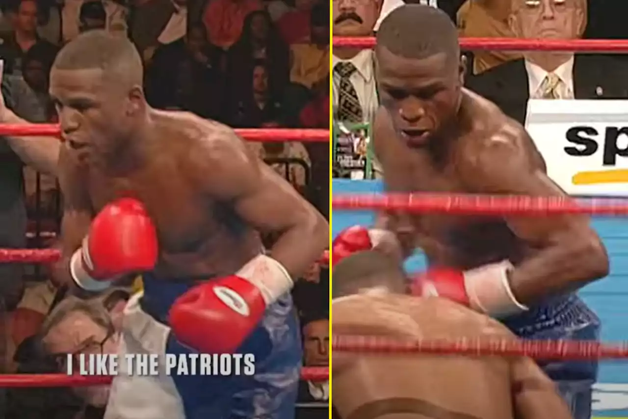 Floyd Mayweather made his NFL picks midway through a fight then floored hurt opponent