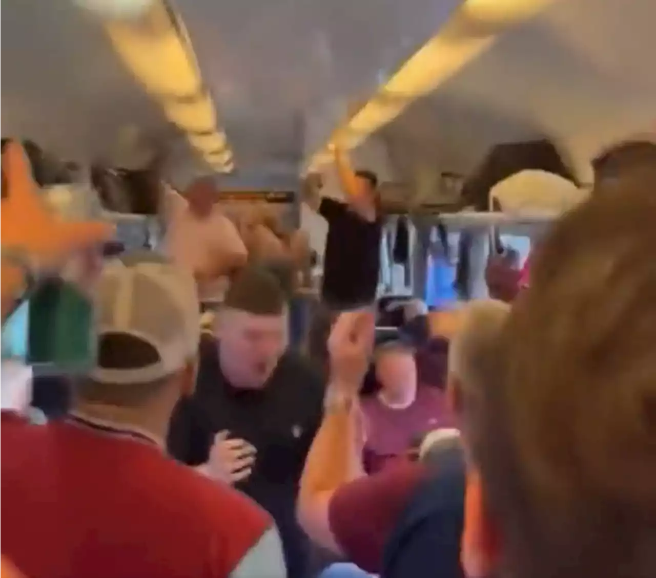 West Ham fans sing 'class' Lucas Paqueta chant on way to Europa Conference League final