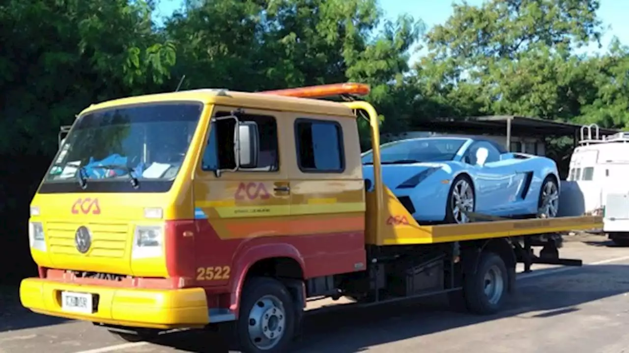 Gendarmes secuestran un Lamborghini de 75 millones de pesos con patente paraguaya sin documentación