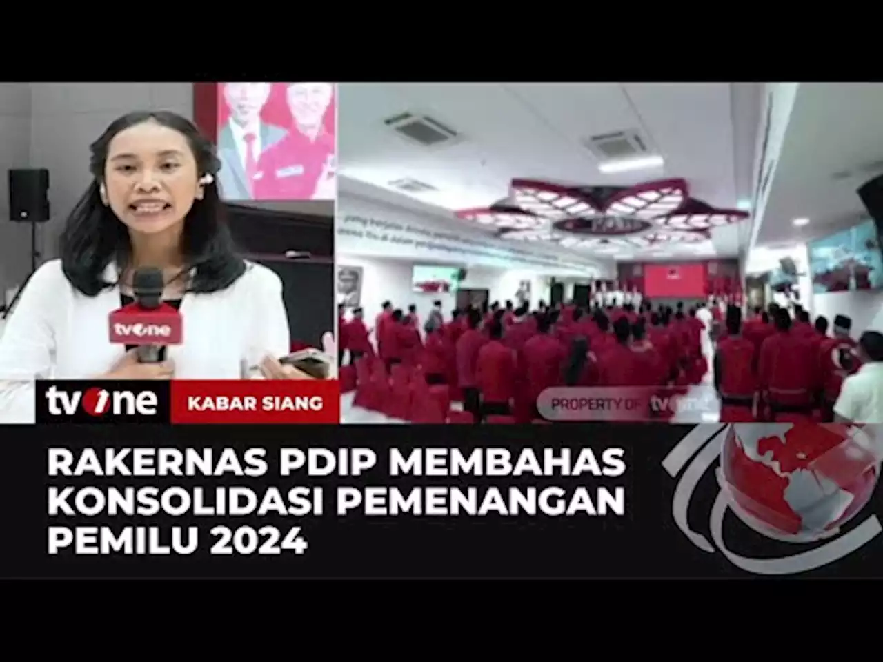 PDIP Gelar Rakernas untuk Membahas Mengenai Konsolidasi Pemenangan Pemilu 2024 - tvOne