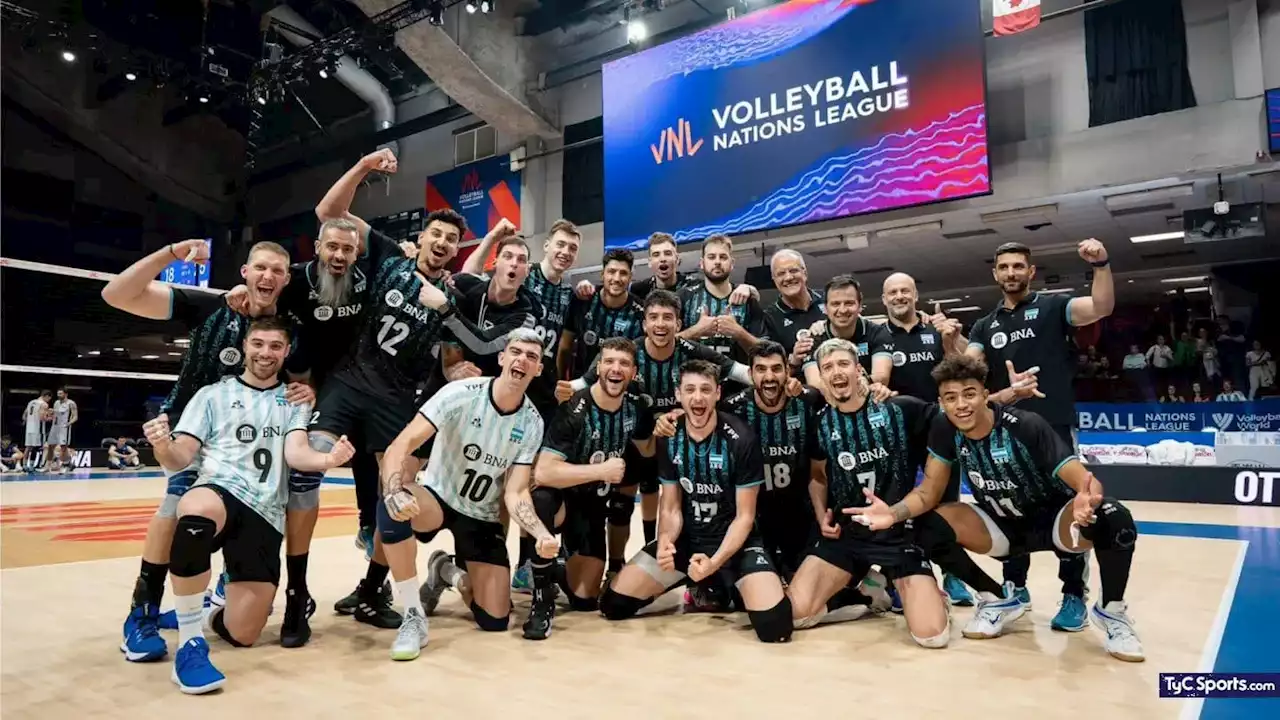 Argentina debutó con una victoria ante Italia en la Volleyball Nations League - TyC Sports