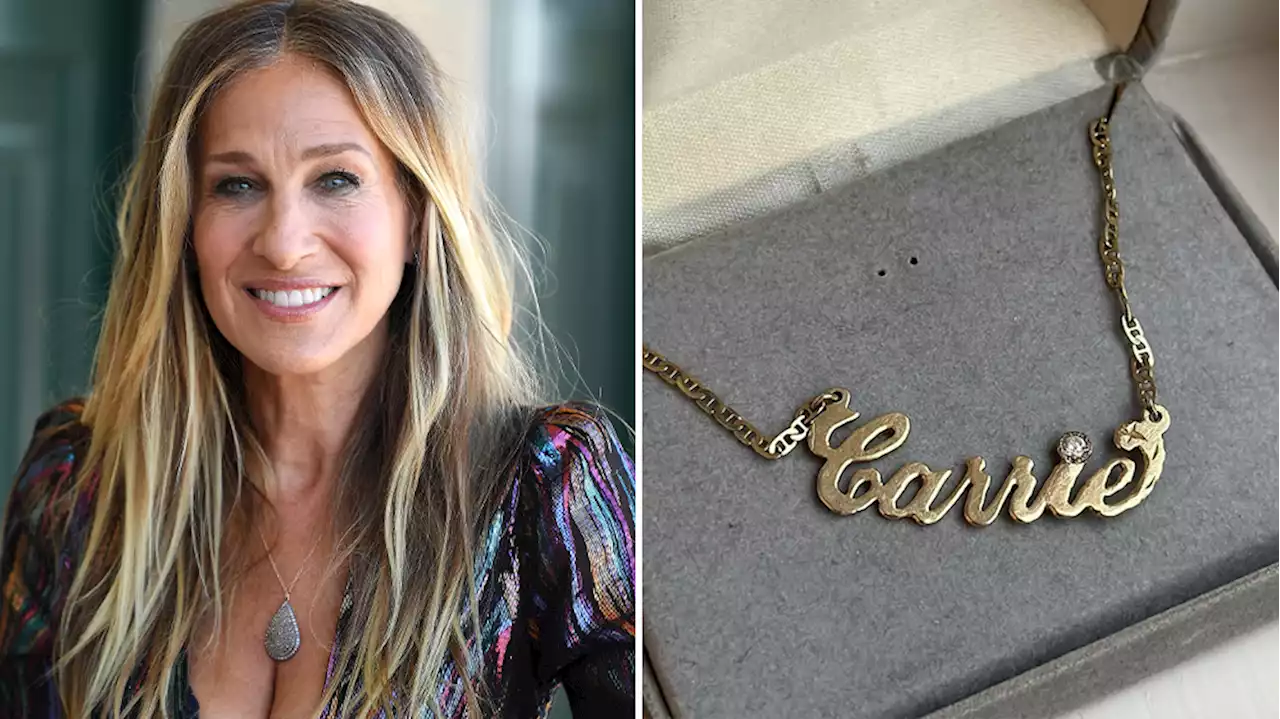 Sarah Jessica Parker Pays Tribute to ‘Sex and the City’ Anniversary With Gold ‘Carrie’ Necklace