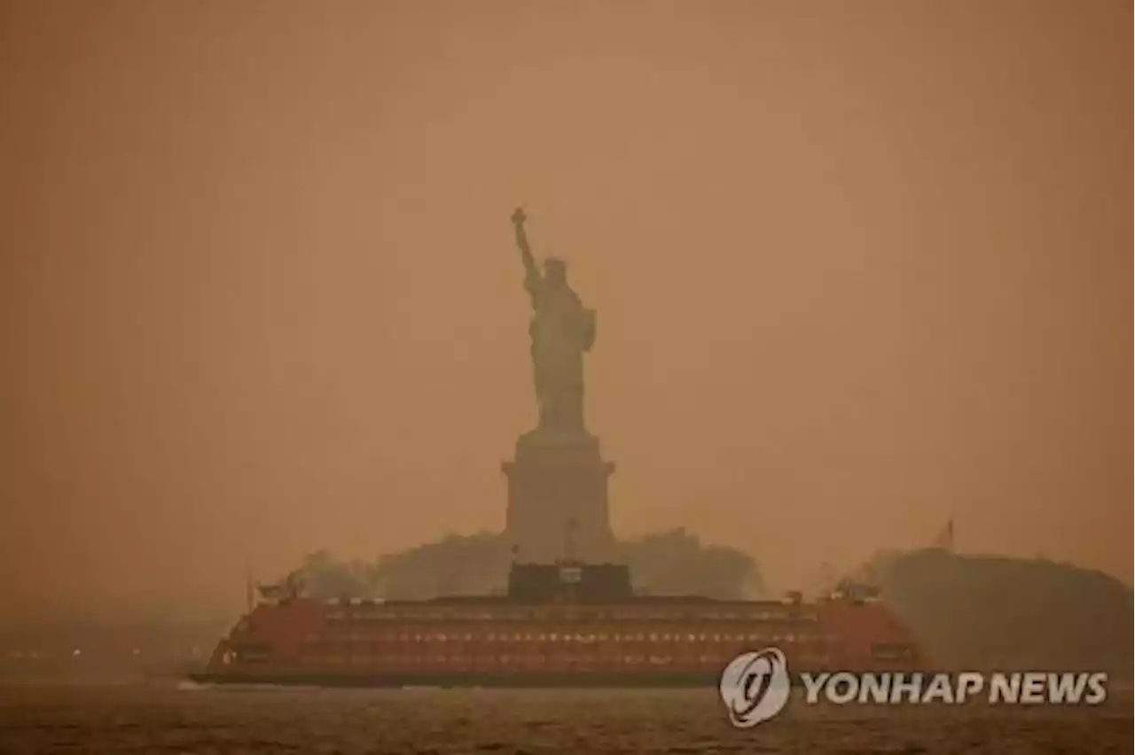 뉴욕 공기가 뉴델리 수준…미국까지 뒤덮은 캐나다 산불 연기(종합) | 연합뉴스