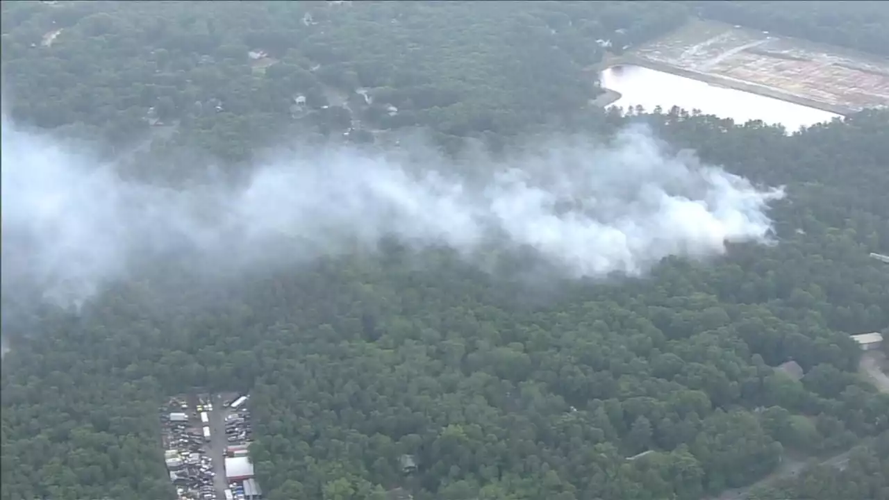 NJ Forest Fire Service: 82-acre wildfire in Jackson Twp. now 100% contained