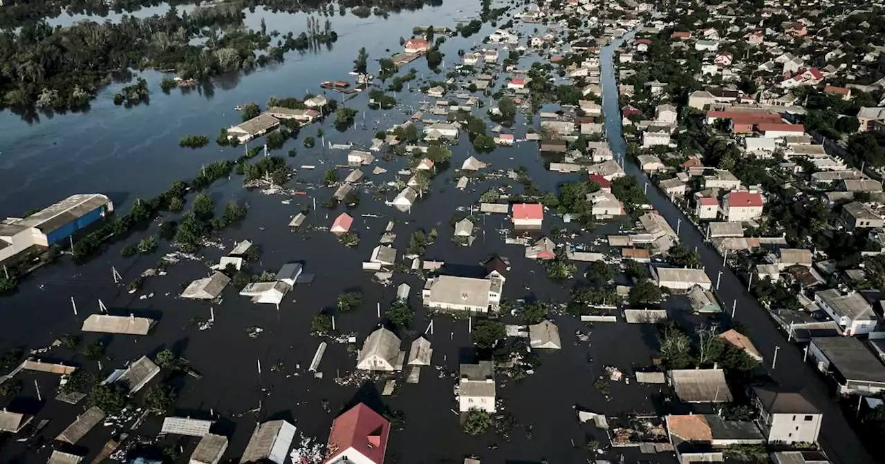 Ukraine rushes drinking water to flooded areas as environmental damage mounts from dam break