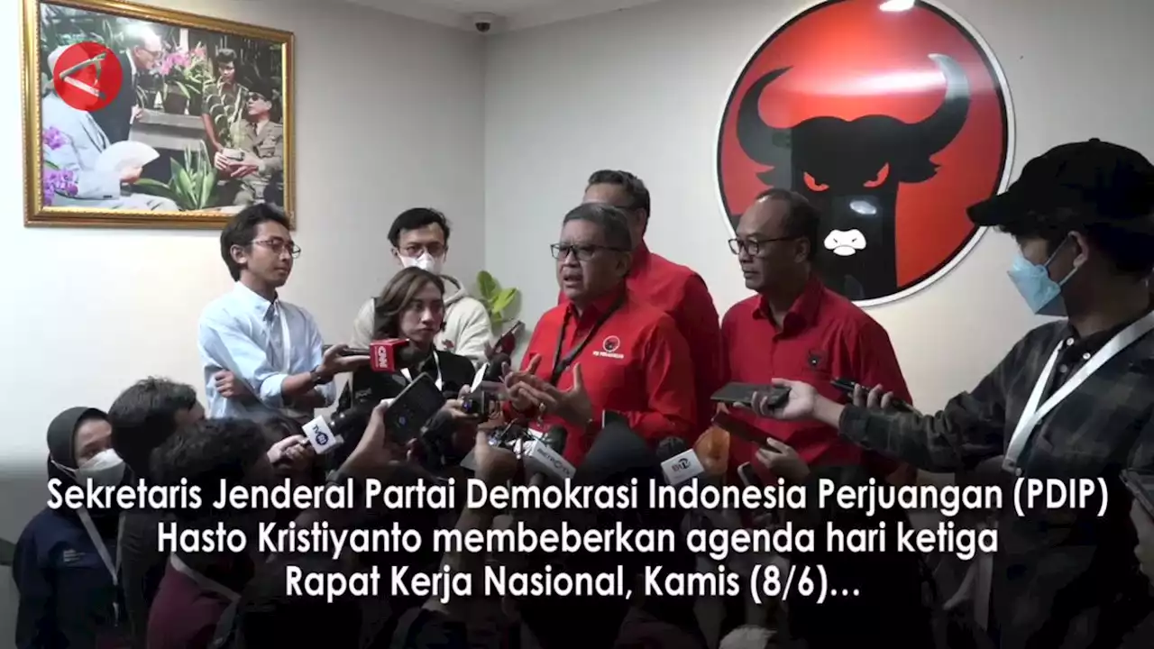 Rakernas hari ketiga, PDIP fokus pemenangan Pemilu 2024 - ANTARA News