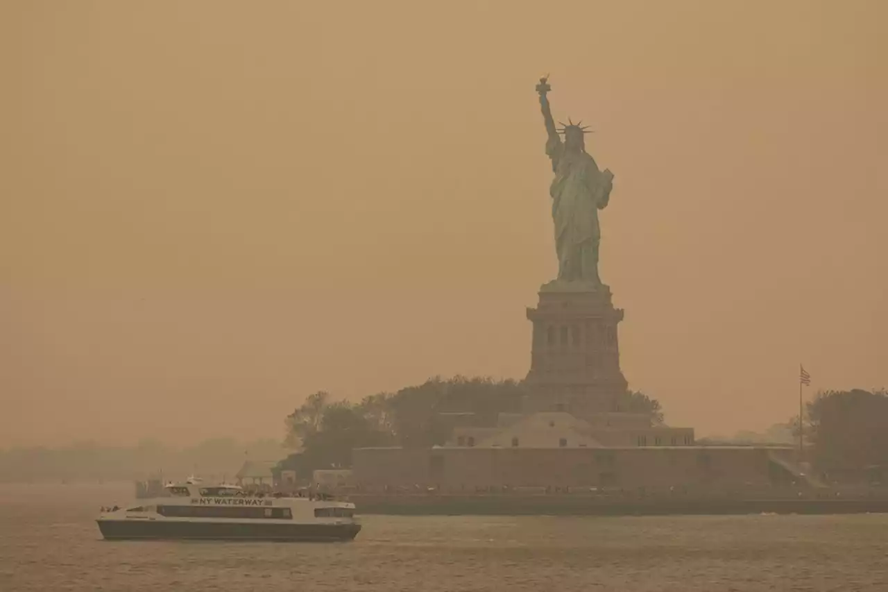 New York wegen Waldbränden in Kanada in Rauch gehüllt