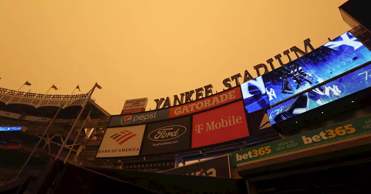 New York and Philadelphia sports teams postpone games because of smoke coming from Canadian wildfires