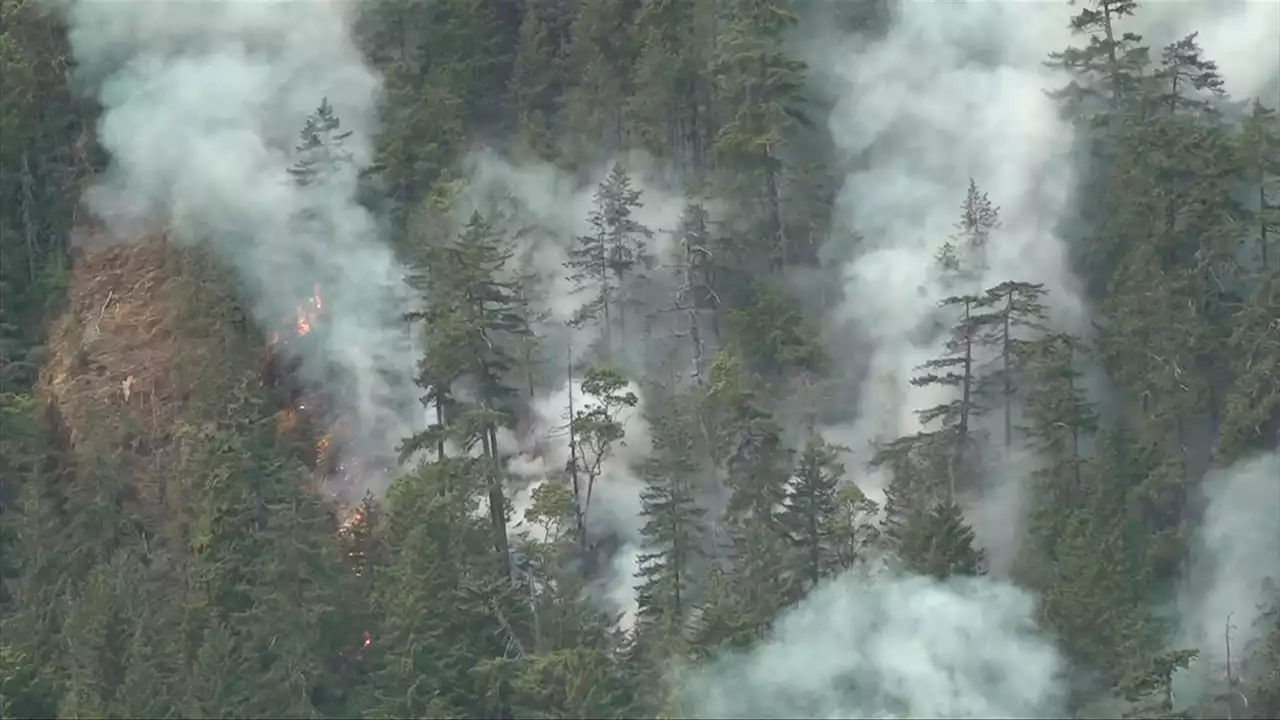 Cameron Bluffs wildfire grows to 140 hectares as residents prepare to leave