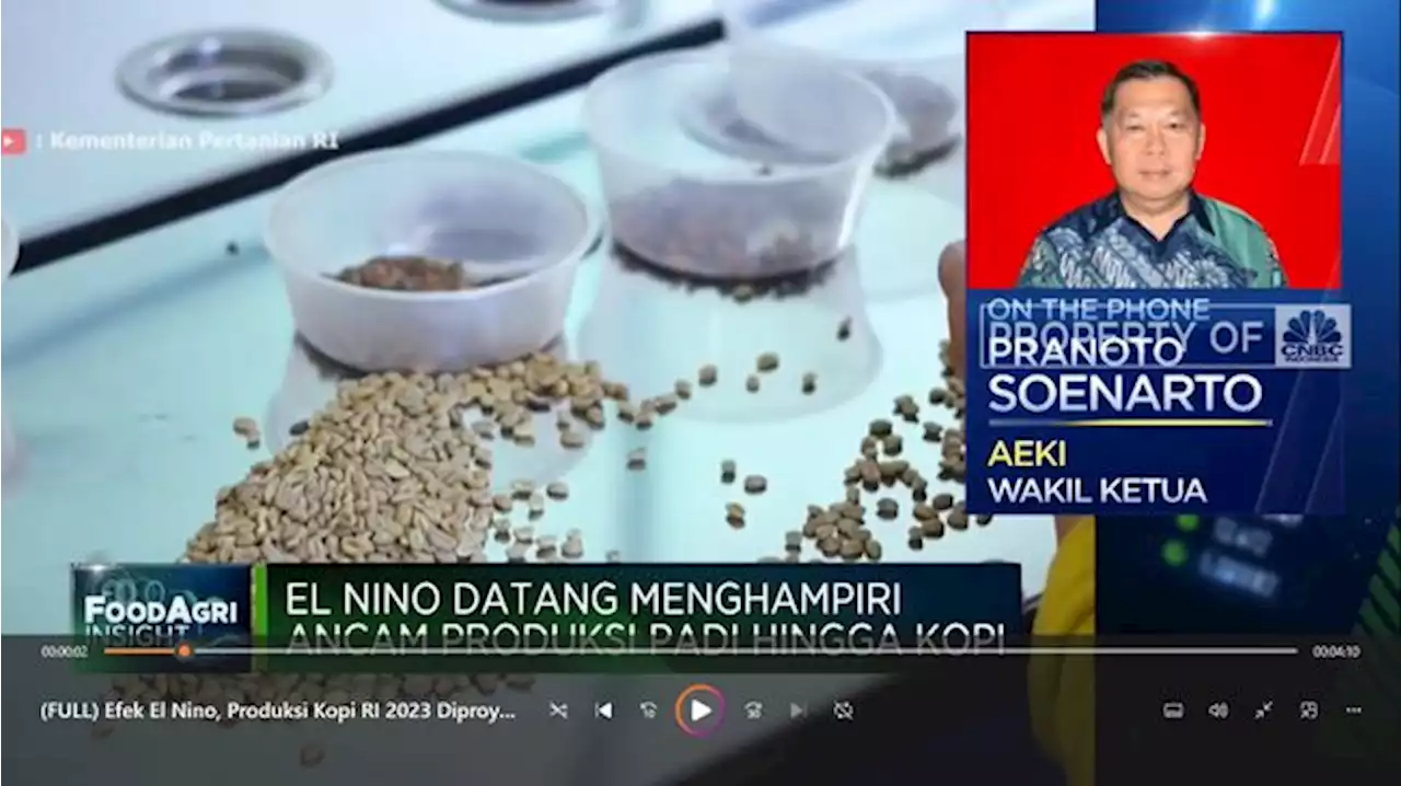 Efek El Nino, Produksi Kopi RI 2023 Diproyeksi Anjlok 30%