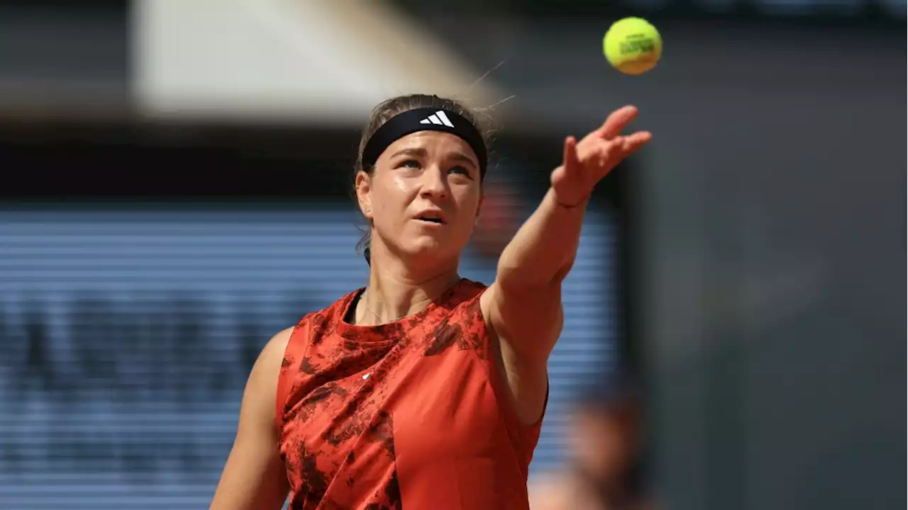 Unseeded Karolina Muchova beats No. 2 Aryna Sabalenka at the French Open for 1st Grand Slam final