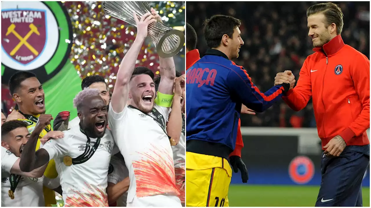 West Ham and Beckham doing East End proud after Europa and Messi triumphs...