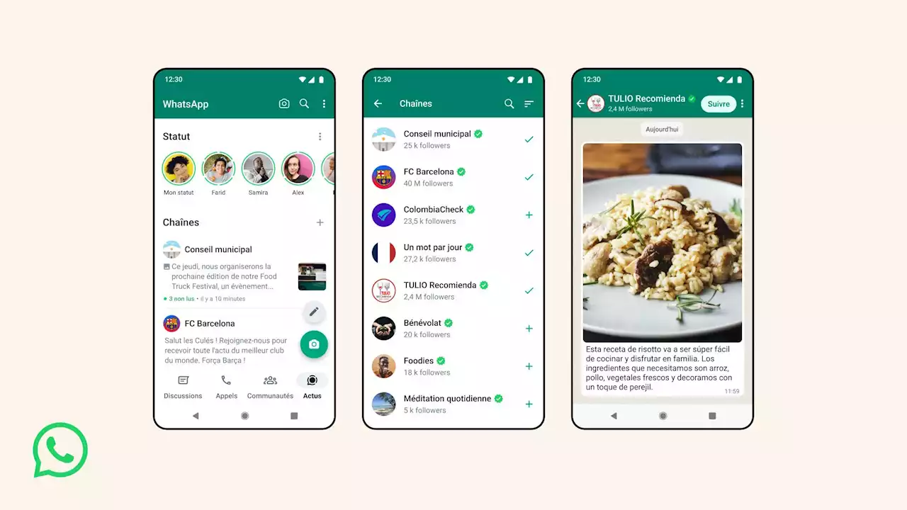 WhatsApp adopte les chaînes : bye bye Telegram