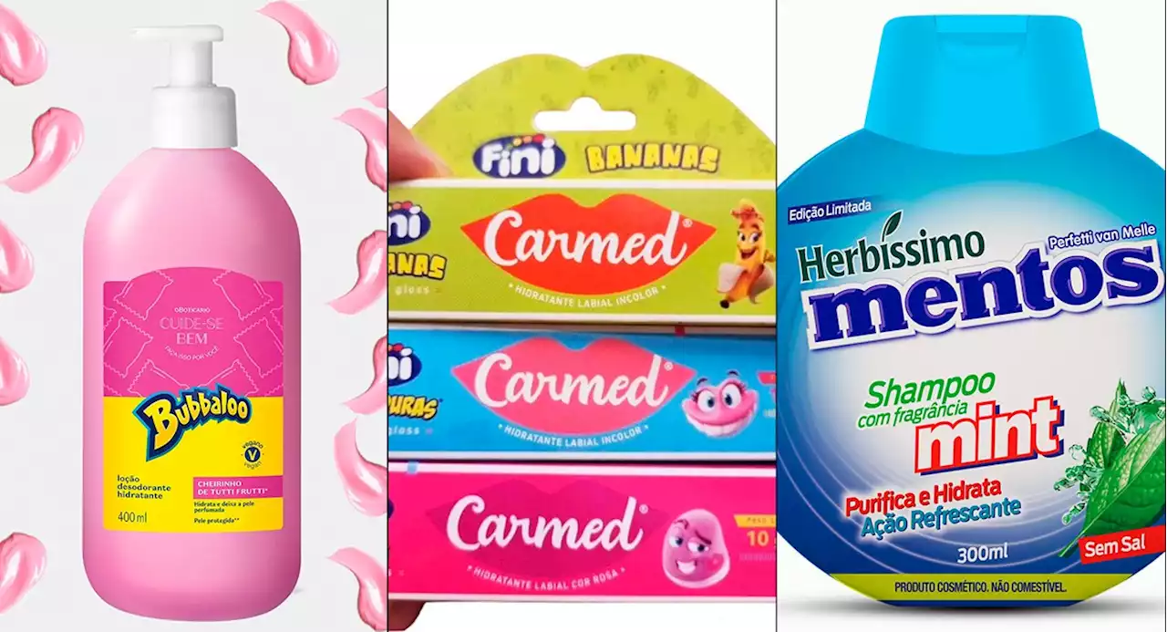 Xampu com Mentos, hidratante com Bubbaloo e protetor labial com Fini: tudo bem ou itens exigem cuidados?