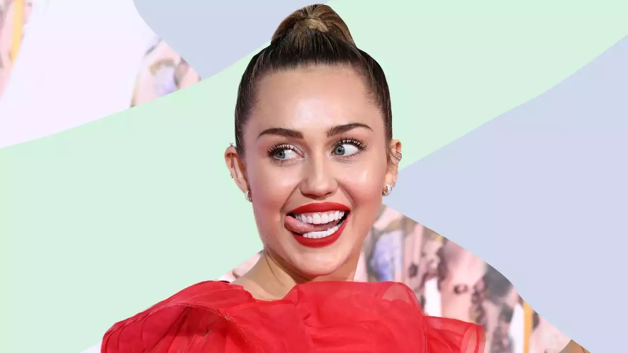 Miley Cyrus swapped out her shag haircut for a glam lob with rebel colour