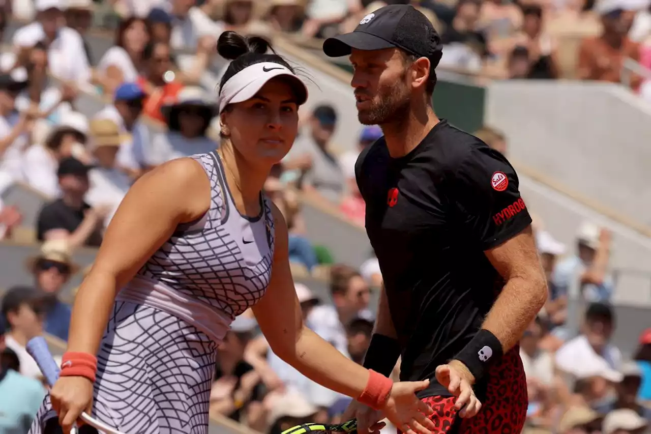 Bianca Andreescu and Michael Venus fall short of mixed doubles title at French Open