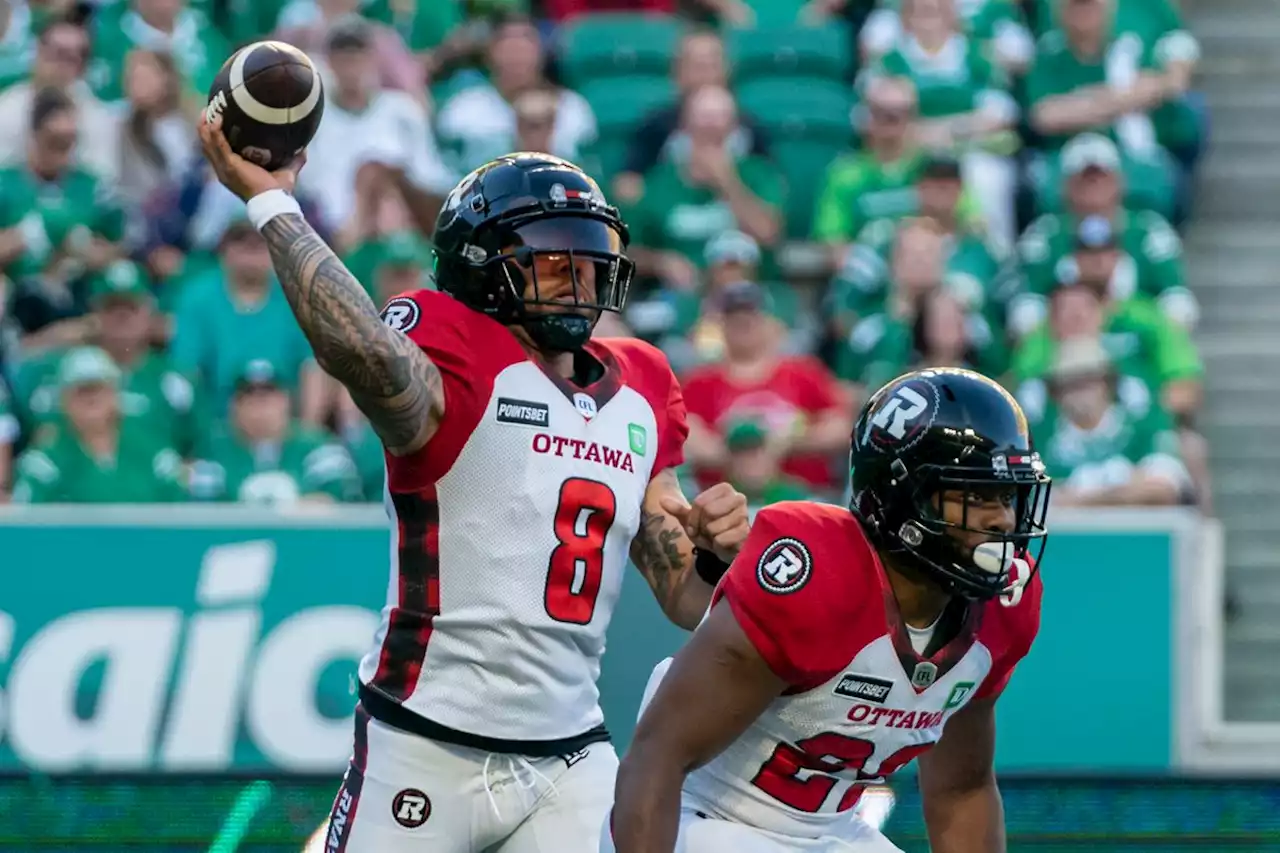 Redblacks to start season without quarterback Jeremiah Masoli as her recovers from broken leg