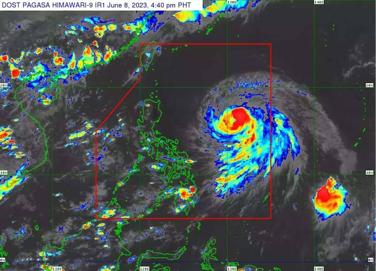 Chedeng intensifies into a typhoon